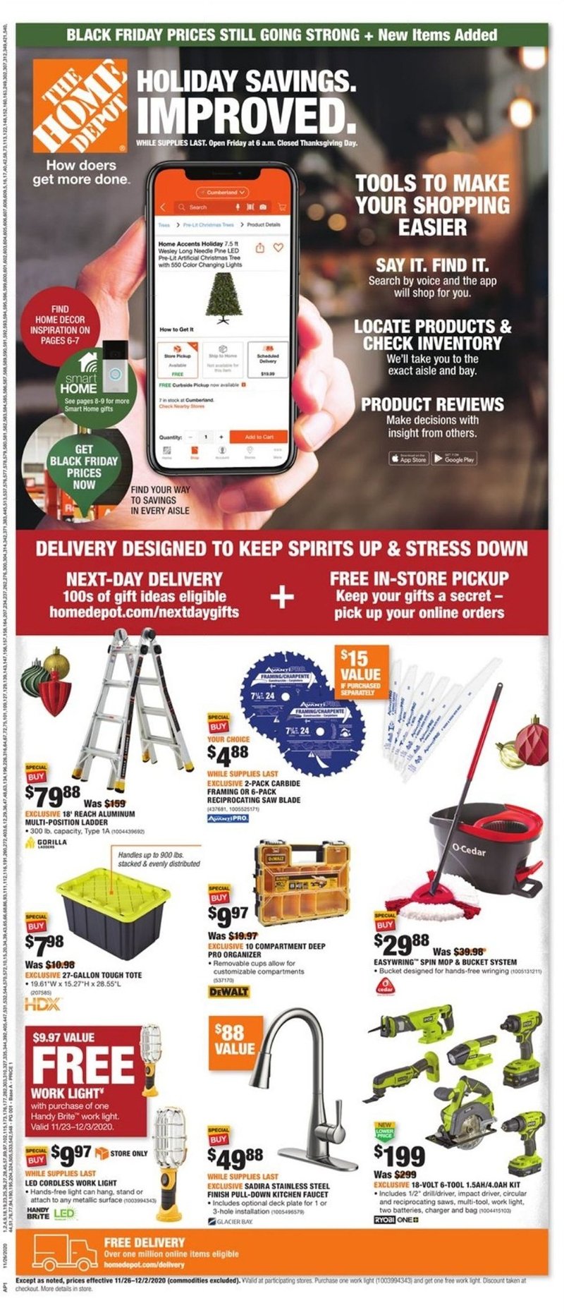 Home Depot Cyber Monday 2020 Page 1